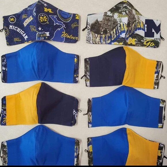 Designer Facemasks w/ filter and elastic earpiece - Picture 3 of 3